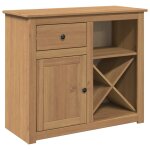 Vidaxl buffet avec tiroir panama 93x40x80 cm bois massif de pin