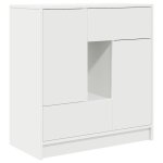 Vidaxl buffet avec tiroirs et portes blanc 70, 5x34x74, 5 cm