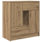 Vidaxl buffet avec tiroirs et portes chêne artisanal 70, 5x34x74, 5 cm Vidaxl buffet avec tiroirs et portes chêne artisanal 70, 5x34x74, 5 cm