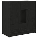 Vidaxl buffet avec tiroirs et portes chêne noir 70, 5x34x74, 5 cm Vidaxl buffet avec tiroirs et portes chêne noir 70, 5x34x74, 5 cm