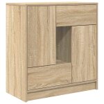 Vidaxl buffet avec tiroirs et portes ch�ne sonoma 70, 5x34x74, 5 cm