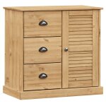 Vidaxl buffet avec tiroirs vigo 78x40x75 cm bois massif de pin