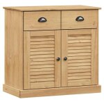 Vidaxl buffet avec tiroirs vigo 78x40x75 cm bois massif de pin