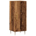 Vidaxl buffet vieux bois 34, 5x34x90 cm bois d'ing�nierie