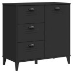 Vidaxl buffet viken noir 80x40x80 cm bois d'ing�nierie
