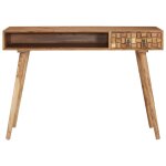 Vidaxl bureau 110x50x76 cm bois d'acacia massif