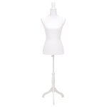 Vidaxl buste de pr�sentation femme blanc