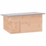 Vidaxl cabane pour h�risson 45 x 33 x2 2 cm bois