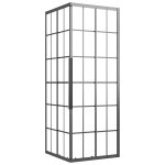 Vidaxl cabine de douche esg dépoli 80x80x180 cm noir Vidaxl cabine de douche esg dépoli 80x80x180 cm noir