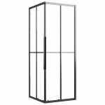 Vidaxl cabine de douche esg semi - d�poli 80x80x180 cm noir