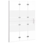 Vidaxl cabine de douche pliable esg 100x140 cm blanc