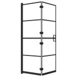 Vidaxl cabine de douche pliable esg 100x140 cm noir Vidaxl cabine de douche pliable esg 100x140 cm noir