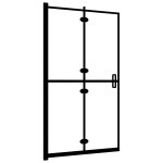 Vidaxl cabine de douche pliable esg 80x140 cm noir