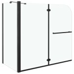 Vidaxl cabine de douche pliante esg 120x68x130 cm noir Vidaxl cabine de douche pliante esg 120x68x130 cm noir