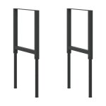 Vidaxl cadres d'établi réglables 2 pcs métal 55x(69 - 95, 5) cm noir Vidaxl cadres d'établi réglables 2 pcs métal 55x(69 - 95, 5) cm noir