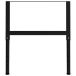 Vidaxl cadres d'�tabli r�glables 2 pcs m�tal 85x(69 - 95, 5) cm noir