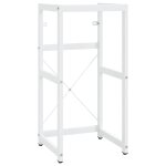 Vidaxl cadre de lavabo de salle de bain blanc 40x38x83 cm fer