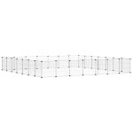 Vidaxl cage animaux de compagnie � 28 panneaux et porte noir 245x245x35 cm