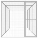 Vidaxl cage pour chat 4, 5x1, 5x1, 5 m acier galvanis�