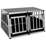 Vidaxl cage pour chien � double porte 89 x 69 x 50 cm