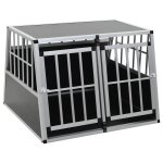 Vidaxl cage pour chien � double porte 94 x 88 x 69 cm