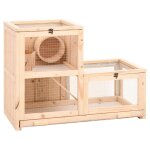 Vidaxl cage � hamster 81x40x60 cm bois massif de sapin