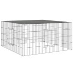 Vidaxl cage � lapin 110x110x55 cm fer galvanis�