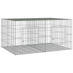 Vidaxl cage � lapin 2 panneaux 110x79x54 cm fer galvanis�