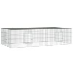 Vidaxl cage � lapin 2 panneaux 220x110x55 cm fer galvanis�