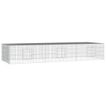 Vidaxl cage  lapin 3 panneaux 325x109x54 cm fer galvanis
