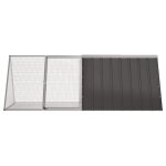 Vidaxl cage pour lapin anthracite 201, 5x80, 5x71 cm acier galvanis�