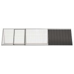 Vidaxl cage � lapins anthracite 302, 5 x 80, 5 x 71 cm acier galvanis�
