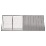 Vidaxl cage pour lapin gris 201, 5x80, 5x71 cm acier galvanis�
