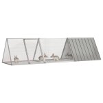 Vidaxl cage pour lapin gris 302, 5x80, 5x71 cm acier galvanisé Vidaxl cage pour lapin gris 302, 5x80, 5x71 cm acier galvanisé
