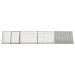 Vidaxl cage pour lapin gris 403, 5x80, 5x71 cm acier galvanis�