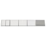 Vidaxl cage pour lapin gris 504, 5x80, 5x71 cm acier galvanis�