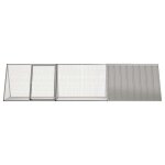 Vidaxl cage � lapin grise 302, 5 x 80, 5 x 71 cm en acier galvanis�