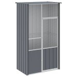 Vidaxl cage  oiseaux anthracite 115x78x200 cm acier galvanis