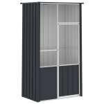 Vidaxl cage � oiseaux anthracite 115x78x200 cm acier galvanis�