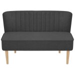 Vidaxl canap 117x55, 5x77 cm tissu gris fonc