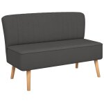 Vidaxl canapé 117x55, 5x77 cm tissu gris foncé Vidaxl canapé 117x55, 5x77 cm tissu gris foncé