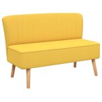 Vidaxl canap� 117x55, 5x77 cm tissu jaune