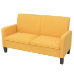 Vidaxl canap� � 2 places 244721 cm jaune