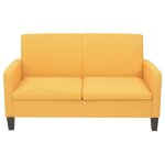 Vidaxl canap  2 places 244721 cm jaune