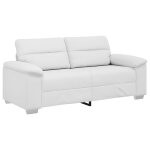 Vidaxl canap� 2 places blanc 180x81x84 cm en similicuir
