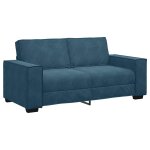 Vidaxl canap� 2 places bleu velours 180x78x84 cm