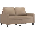 Vidaxl canap� � 2 places cappuccino 120 cm similicuir