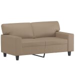 Vidaxl canap� � 2 places cappuccino 120 cm similicuir
