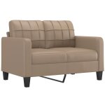 Vidaxl canap  2 places cappuccino 120 cm similicuir