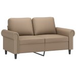 Vidaxl canap� � 2 places cappuccino 120 cm similicuir